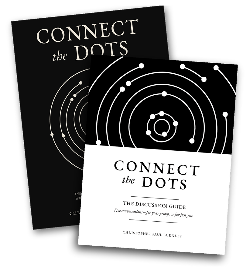 The Discussion Guide lying on top of the book